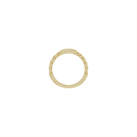 Bar Engravable Chain Link Ring (14K) setting - Popular Jewelry - New York