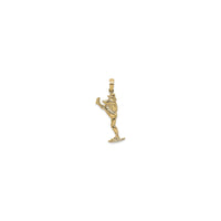 Baseball Pitcher on Mound Pendant (14K) front - Popular Jewelry - New York
