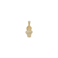 Basketball and Net Pendant (14K) back - Popular Jewelry - New York