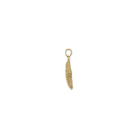 Bead Texture Starfish Pendant (14K) side - Popular Jewelry - New York