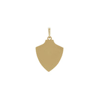 Bee Shield Pendant (14K) back - Popular Jewelry - New York