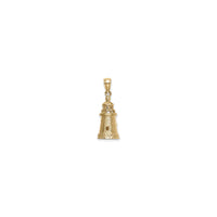 Brant Point Lighthouse 3D Pendant (14K) back - Popular Jewelry - New York