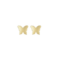 Butterfly Silhouette Stud Earrings (14K) front - Popular Jewelry - New York