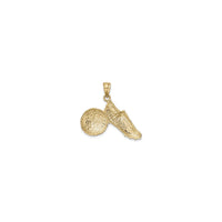 Cleat and Soccer Ball Pendant (14K) back - Popular Jewelry - New York