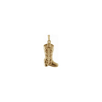 Cowboy Boot Pendant (14K) front - Popular Jewelry - New York