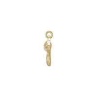 Diamond Aquarius Zodiac Pendant (14K) side - Popular Jewelry - New York