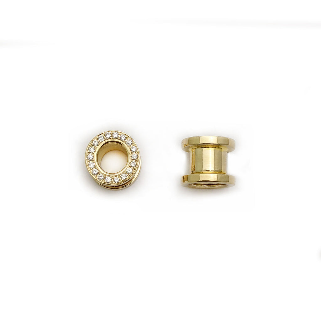 0 gauge diamond earrings Clearance