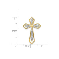 Diamond Passion Cross Pendant (14K) scale - Popular Jewelry - New York