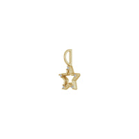 Diamond Star Outline Pendant (14K) diagonal - Popular Jewelry - New York