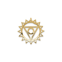 Diamond Vishuddha Throat Chakra Pendant (14K) back - Popular Jewelry - New York