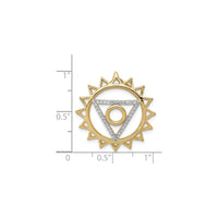 Diamond Vishuddha Throat Chakra Pendant (14K) scale - Popular Jewelry - New York
