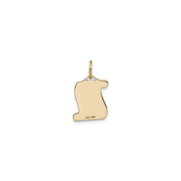 Diploma Pendant (14K) back - Popular Jewelry - New York