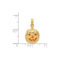 Enameled Jack O' Lantern Pendant (14K) scale - Popular Jewelry - New York