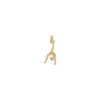 Female Gymnast Pendant (14K) front - Popular Jewelry - New York