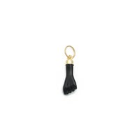 Figa Azabache Pendant (14K) front - Popular Jewelry - New York
