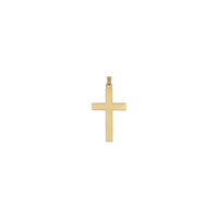 Flat Laser Etched Cross Pendant (14K) back - Popular Jewelry - New York