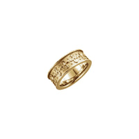 Fleur de Lis Continuous Band yellow (14K) main - Popular Jewelry - New York