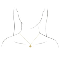 Floral Arrangement Disc Pendant (14K) preview - Popular Jewelry - New York