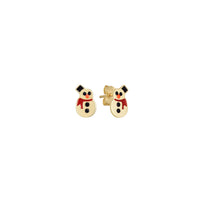 Frosty the Snowman Stud Earrings (14K) main - Popular Jewelry - New York