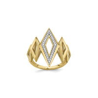 Geometric Diamond Shapes Statement Ring (14K) main - Popular Jewelry - New York