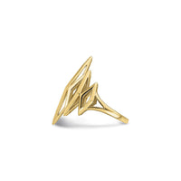 Geometric Diamond Shapes Statement Ring (14K) side - Popular Jewelry - New York