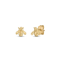 Glossy Bee Stud Earrings (14K) main - Popular Jewelry - New York