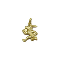 Goat Runner Pendant (14K) front - Popular Jewelry - New York