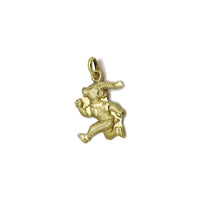 Goat Runner Pendant (14K) side - Popular Jewelry - New York