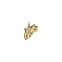 Golden Bunch of Grapes Pendant (14K) front - Popular Jewelry - New York