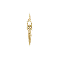 Gymnast Charm yellow (14K) main - Popular Jewelry - New York