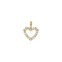 Heart Round Diamond Contour Pendant yellow (18K) main - Popular Jewelry - New York