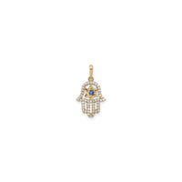 Icy Hamsa with Star of David Pendant (14K) front - Popular Jewelry - New York