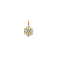 Icy Snowflake Pendant (14K) front - Popular Jewelry - New York
