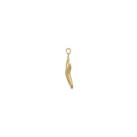 Large Textured Starfish Pendant (14K) side - Popular Jewelry - New York