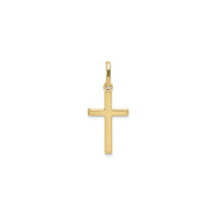Lightweight Plain Cross Pendant (14K) front - Popular Jewelry - New York