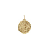 Lion Spirit Animal Pendant (14K) front - Popular Jewelry - New York