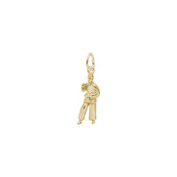 Martial Arts Fighter Charm yellow (14K) main - Popular Jewelry - New York
