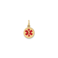 Medical Enameled Medal (14K) front - Popular Jewelry - New York
