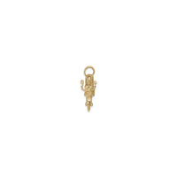 Motorcycle 3D Motion Pendant (14K) side - Popular Jewelry - New York