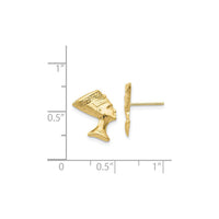 Nefertiti Stud Earrings (14K) scale - Popular Jewelry - New York