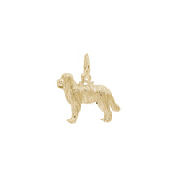 Newfoundland Dog Charm yellow (14K) main - Popular Jewelry - New York
