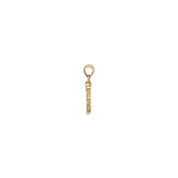 Nugget Bar Pendant (14K) side - Popular Jewelry - New York