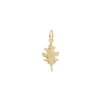 Oak Leaf Charm yellow (14K) main - Popular Jewelry - New York
