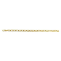 Paperclip Link Bracelet 7.3 mm (14K) front - Popular Jewelry - New York
