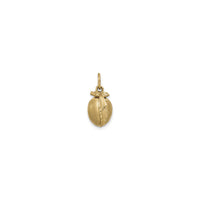 Peach 3D Pendant (14K) front - Popular Jewelry - New York