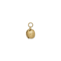 Peach 3D Pendant (14K) side - Popular Jewelry - New York