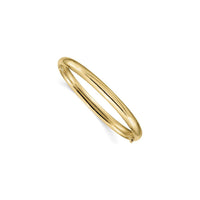 Plain Hinged Bangle Bracelet (14K) main - Popular Jewelry - New York
