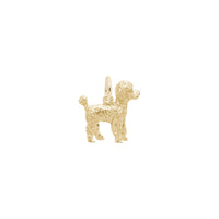 Poodle Dog Charm yellow (14K) main - Popular Jewelry - New York