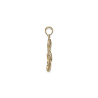 Praying Little Boy Pendant (14K) side - Popular Jewelry - New York