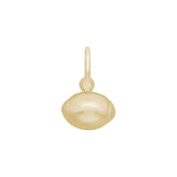 Rugby Ball Charm yellow (14K) main - Popular Jewelry - New York